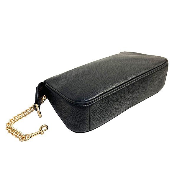 Coach Large Wristlet 19 Small Bag Black / Gold # F30258