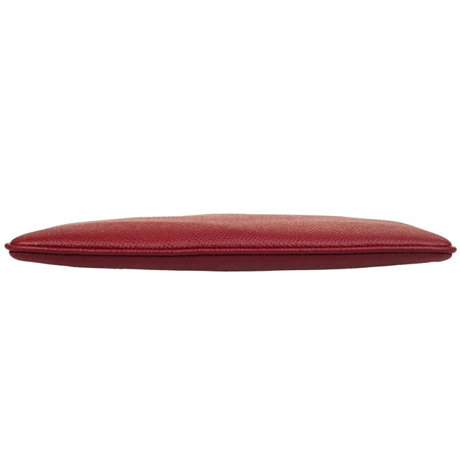 Coach Large Wristlet In Crossgrain Leather Dark Red # F57465