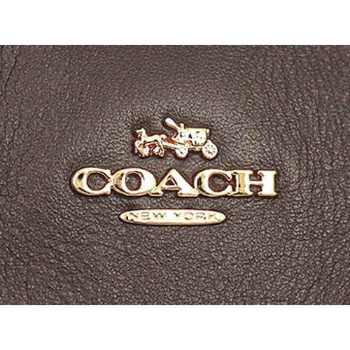 Coach Lexy Shoulder Bag In Outline Signature Khaki Brown # F57612