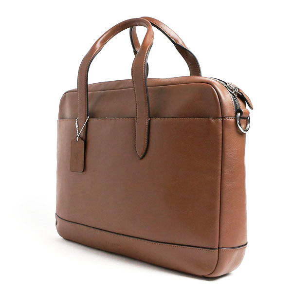 Coach Men Briefcase Hamilton Bag Saddle Brown # F22529