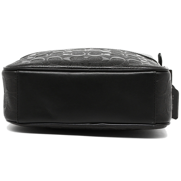 Coach Men Charles Flight Bag In Signature Crossgrain Leather Nickel / Black # F11741