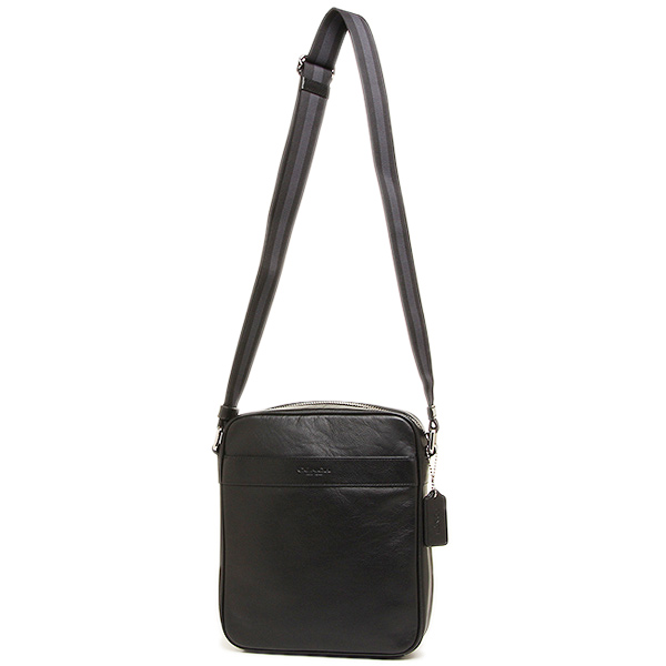 Coach Men Charles Flight Bag In Smooth Leather Black # F54782