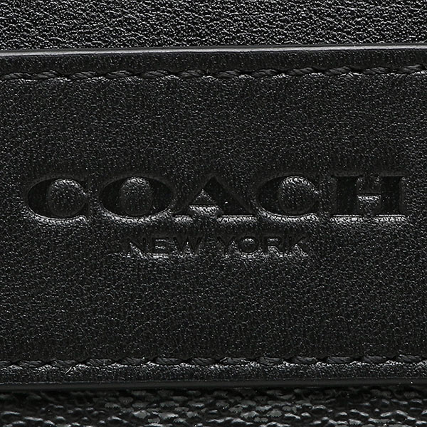 Coach Men Crossbody Bag In Gift Box Flight Bag In Signature Charcoal / Black # F54788