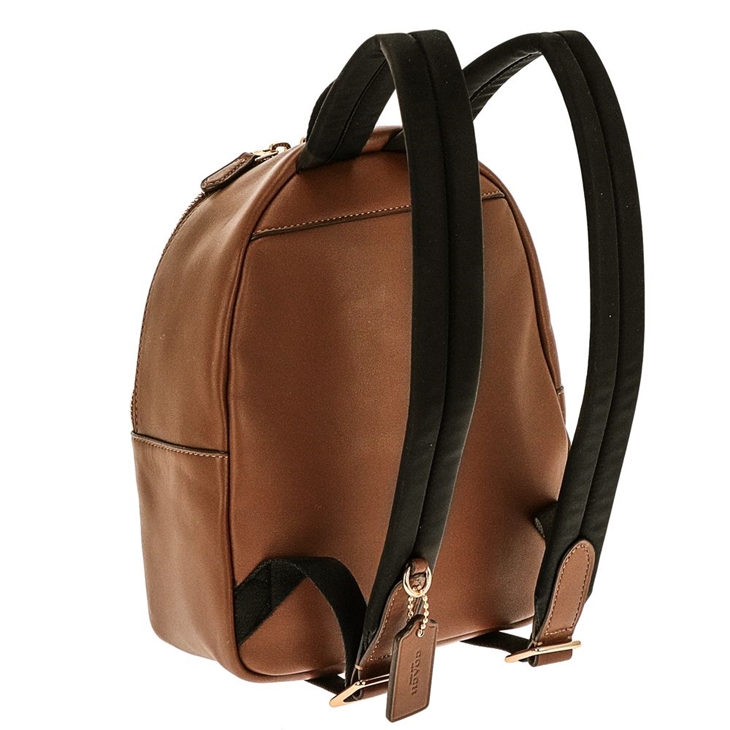 Coach Mini Charlie Backpack Khaki / Saddle Brown 2 / Gold # F58315