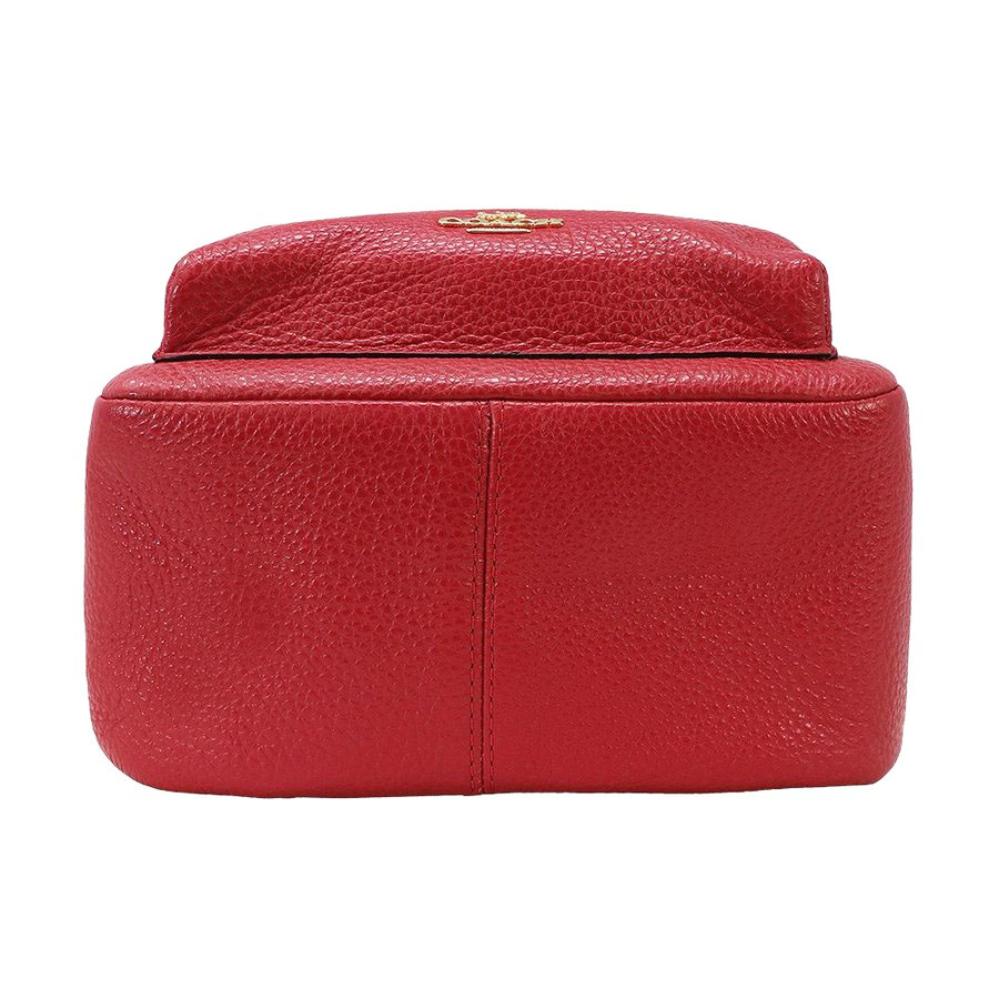 Coach Mini Charlie Backpack True Red / Gold # F28995