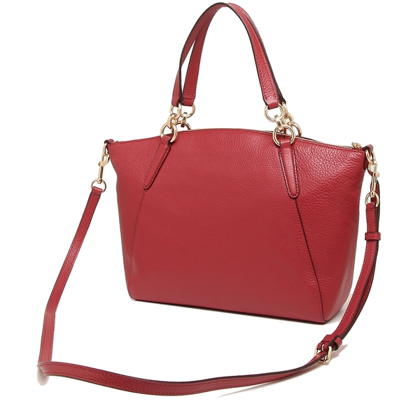 Coach Mini Kelsey Satchel Crossbody Bag True Red / Gold # F28994