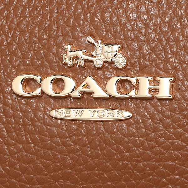 Coach Pebble Leather Harley East / West Hobo Crossbody Shoulder Bag Saddle Brown Brown 2 / Gold # F38250