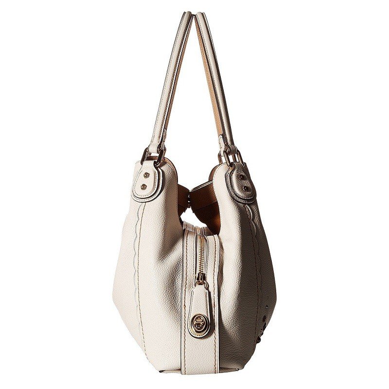 Coach Shoulder Bag Edie Shoulder Bag 31 With Prairie Rivets Detail Chalk White / Gold # 29336