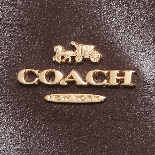 Coach Shoulder Bag Lexy Shoulder Bag In Signature Canvas Brown / Oxblood Dark Red # F27972