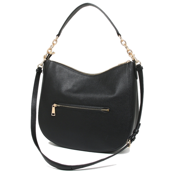Coach Shoulder Bag With Gift Bag Elle Hobo Crossbody Bag Black # F31399