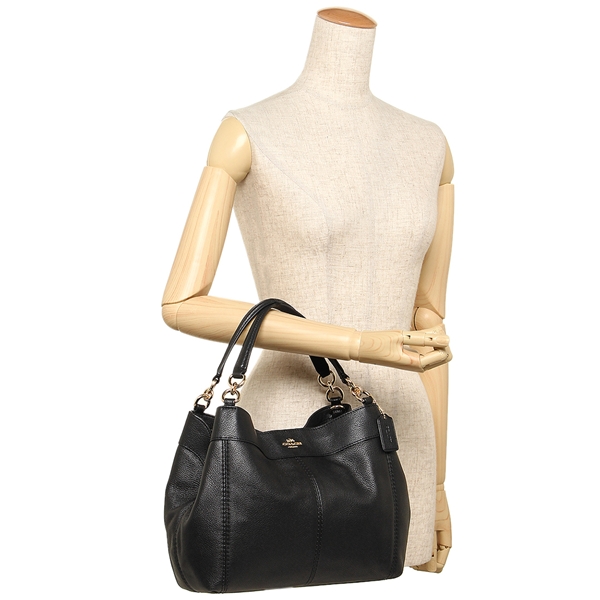 Coach Shoulder Bag With Gift Bag Small Lexy Shoulder Bag Crossbody Bag Black # F23537
