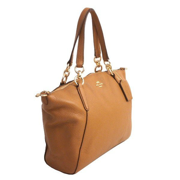 Coach Small Kelsey Satchel Light Saddle Brown Brown # F28993