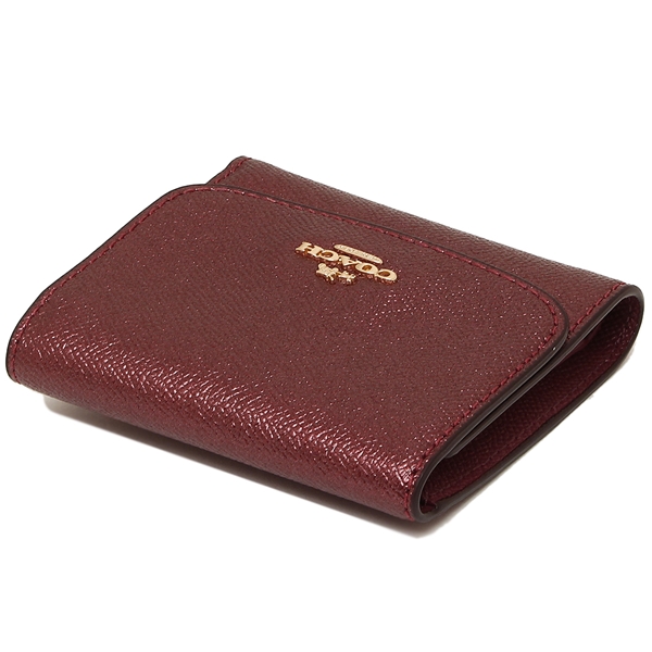 Coach Small Wallet Metallic Cherry Red # F21069