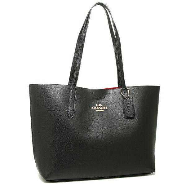 Coach Tote With Gift Bag Avenue Tote Shoulder Bag Black / Red # F31535