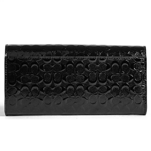 Coach Wallet In Gift Box Boxed Slim Envelope Wallet In Signature Leather Black # F39134