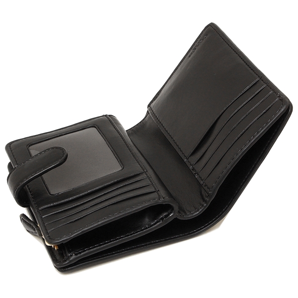 Coach Wallet In Gift Box Medium Corner Zip Wallet Black / Brown # F23553
