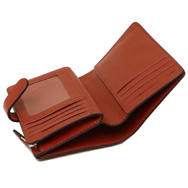 Coach Wallet In Gift Box Medium Corner Zip Wallet Terracotta Orange Red # F11484
