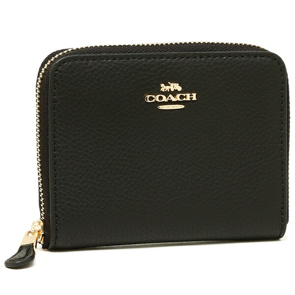 Coach Wallet In Gift Box Small Wallet Small Zip Around Wallet Black # F24808