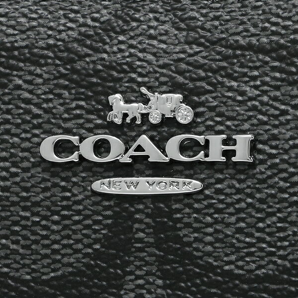 Coach Wallet In Gift Box Small Wallet Small Zip Around Wallet In Signature Canvas Black Smoke # F30308