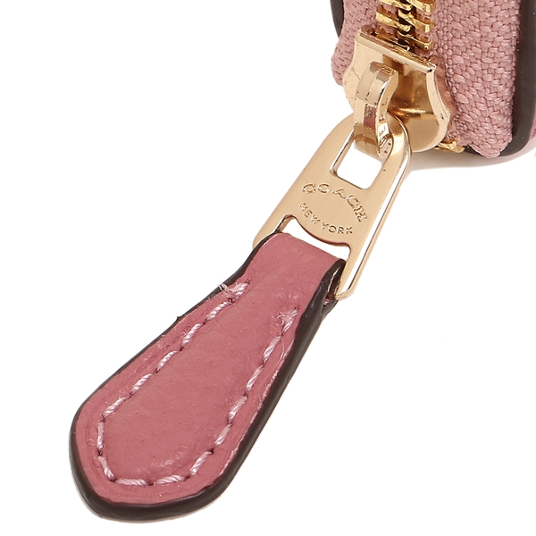 Coach Wallet In Gift Box Long Wallet Accordion Zip Wallet Peony Pink # F16612