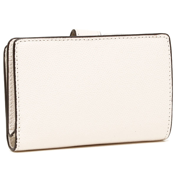 Coach Wallet In Gift Box Medium Corner Zip Wallet In Crossgrain Leather Medium Wallet Chalk White # F11484