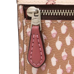 Coach Small Wallet With Floral Ditsy Print Light Pink # F67618