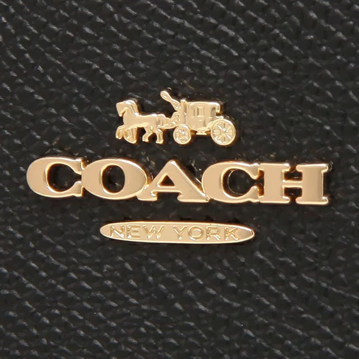 Coach Large Phone Wallet Wristlet Black # F73413