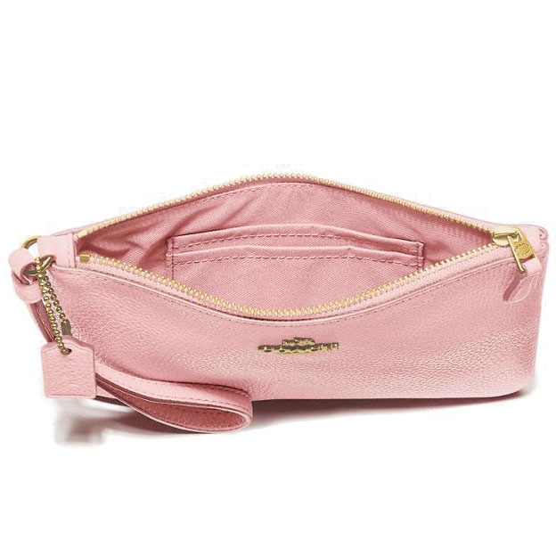 Coach Wristlet In Gift Box Small Wristlet Blossom Pink # 22952