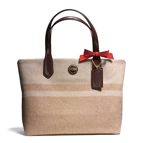 coach wool tote