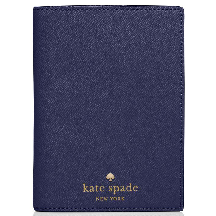 kate spade passport holder blue