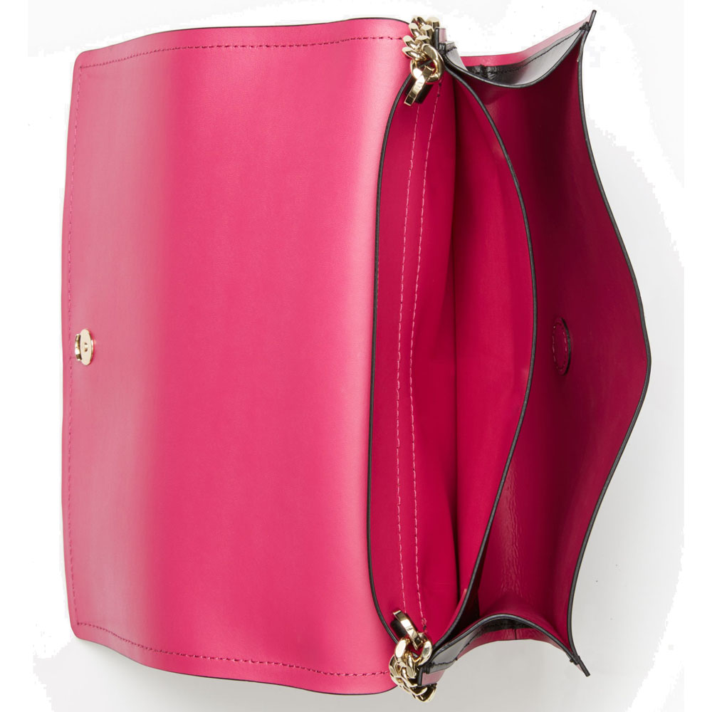 Kate Spade Arbour Hill Angelea Shoulder Bag Black / Sweetheart Pink # WKRU4049