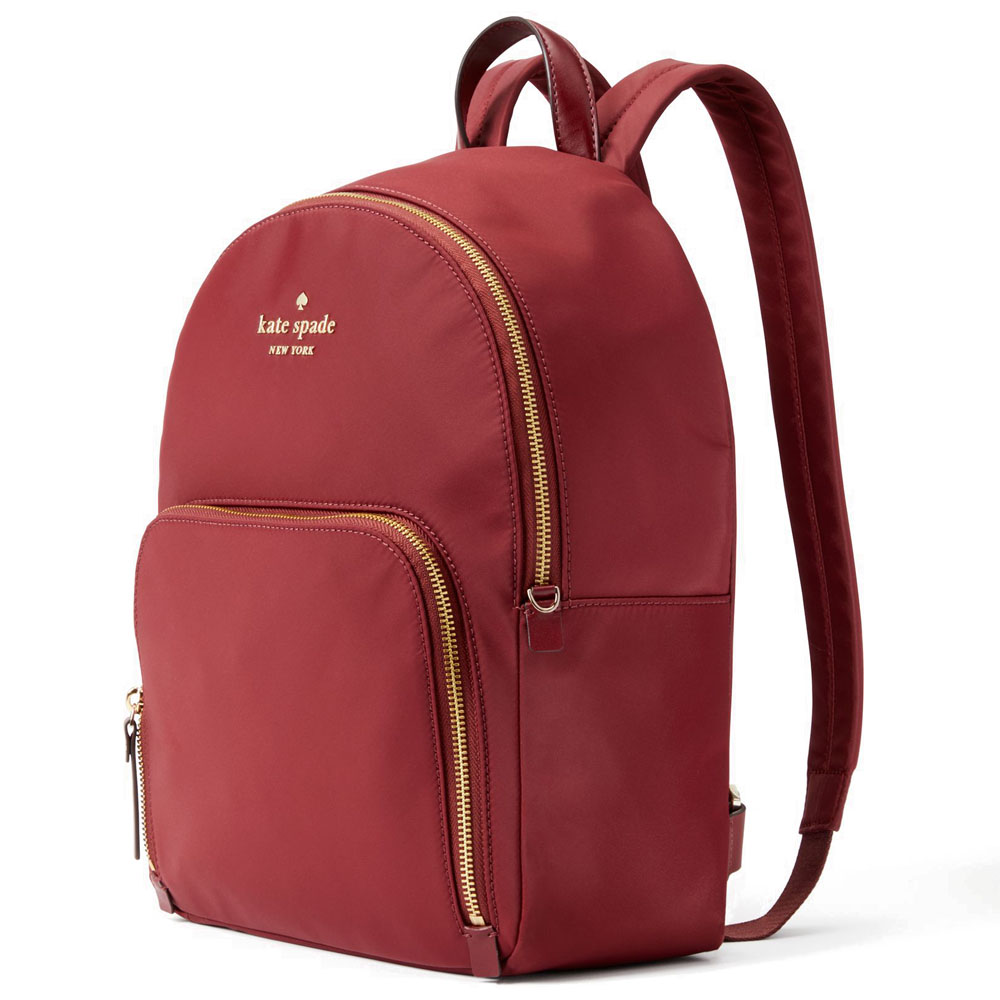 Kate Spade Backpack With Gift Bag Watson Lane Hartley Dark Currant Red # PXRU7646