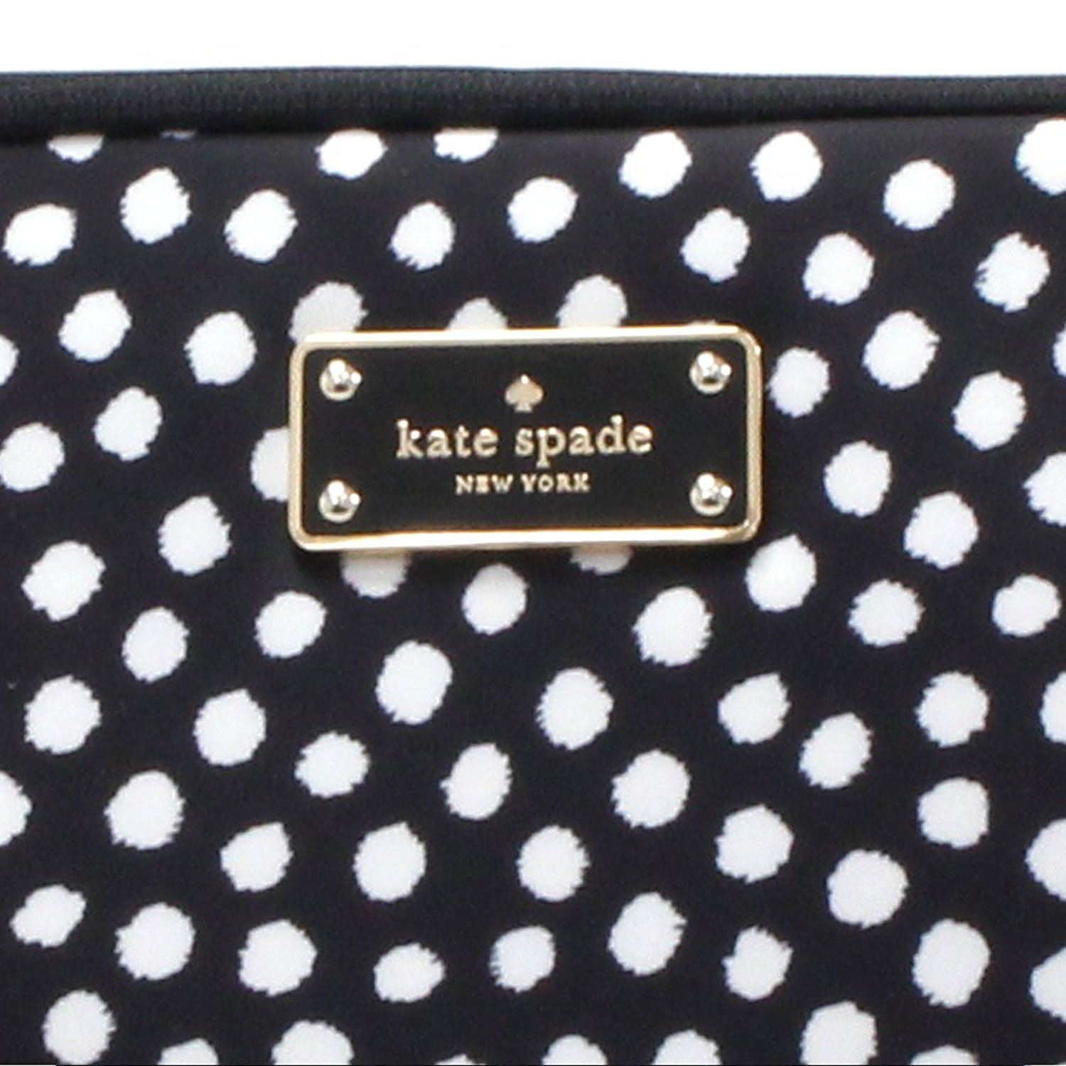 Kate Spade Blake Avenue Musical Dots Laptop Sleeve Black White Dots # WIRU0668