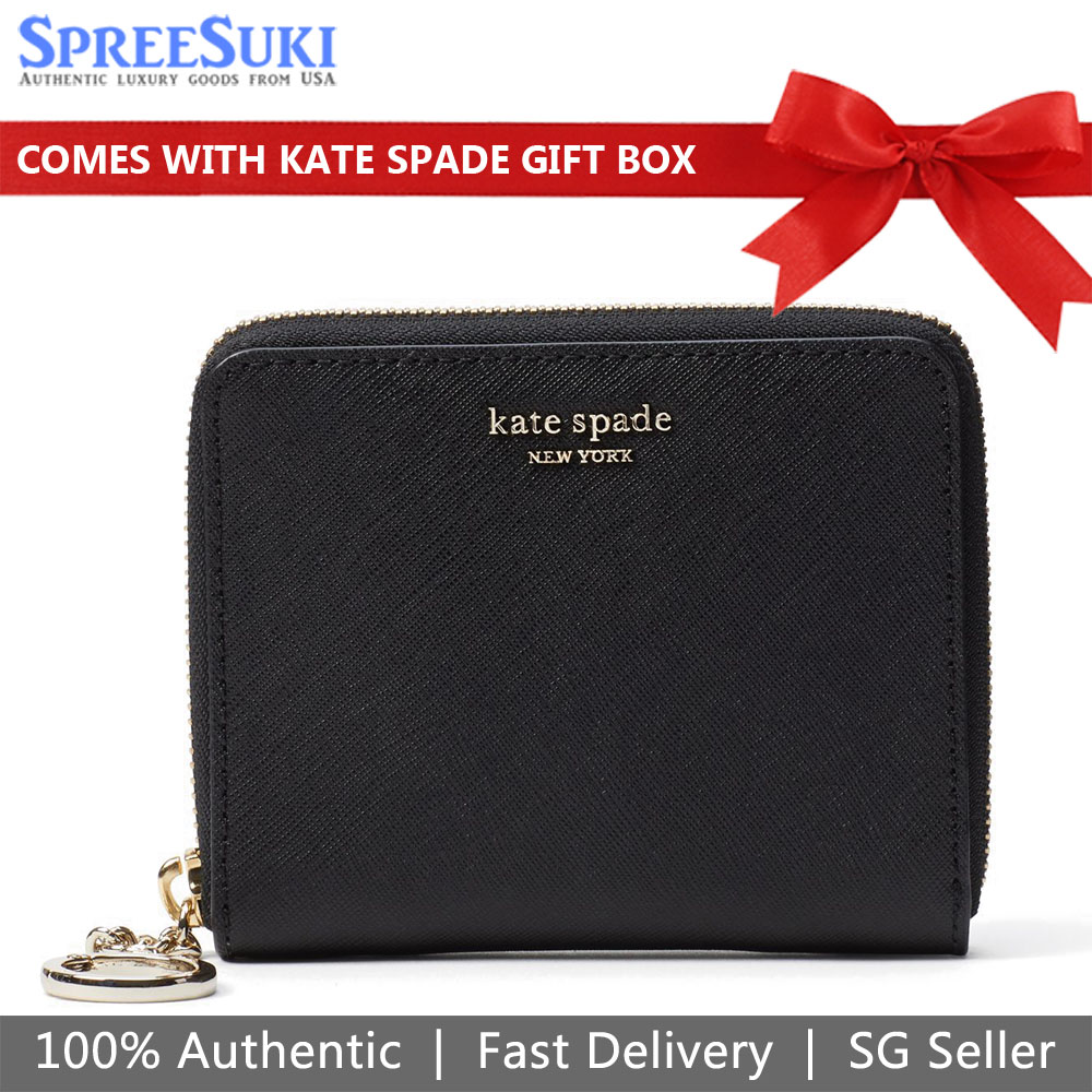 Kate Spade Cameron Small Continental Wallet Black # WLRU5424