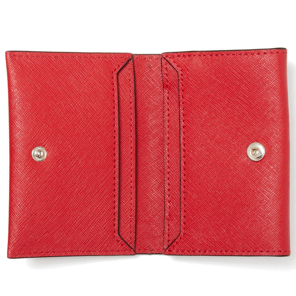 Kate Spade Card Case In Gift Box Small Wallet Card Holder Cameron Street Farren Heirloom Red # PWRU6046