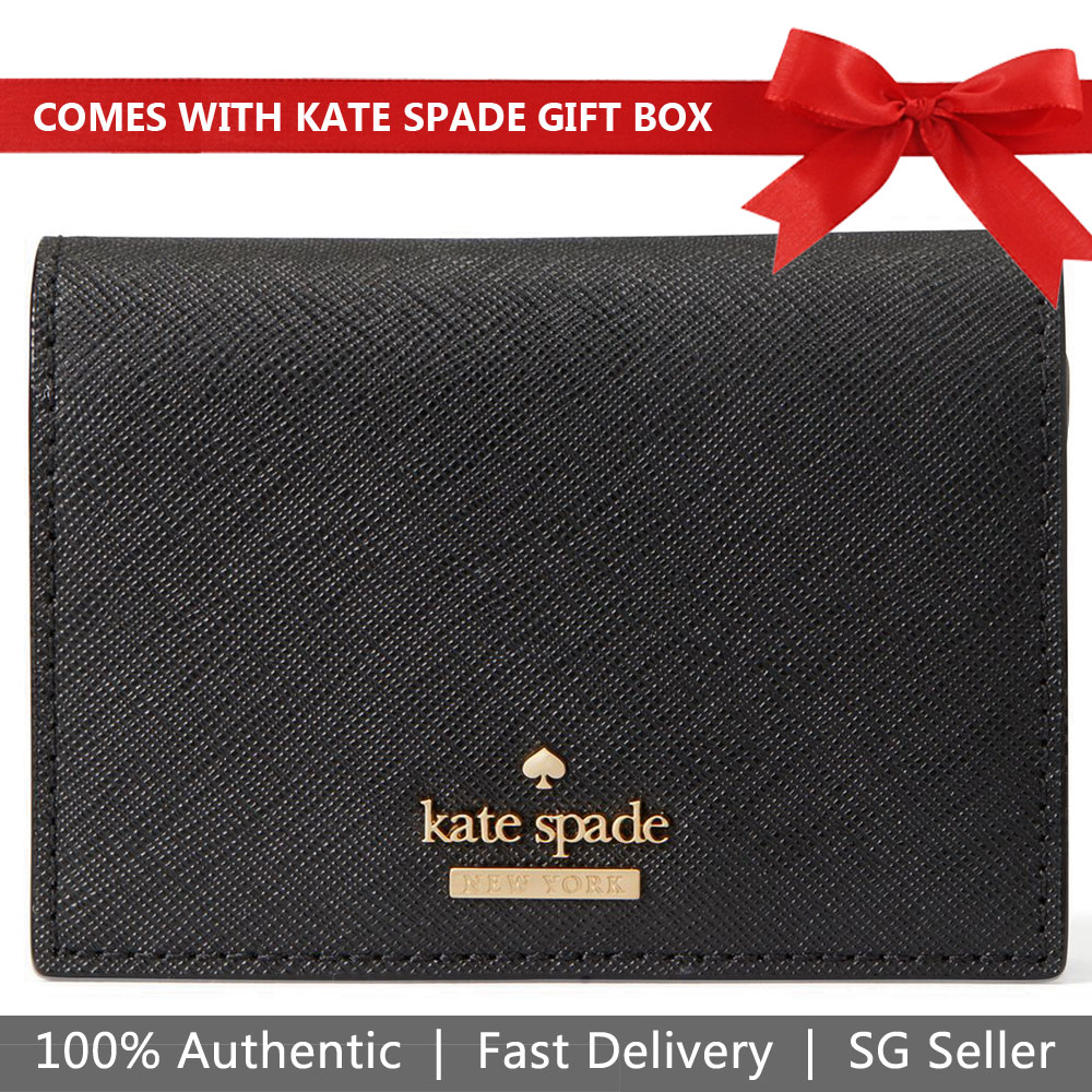 Kate Spade Card Holder In Gift Box Cameron Street Annabella Black # PWRU6516