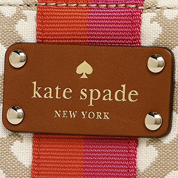 Kate Spade Classic Spade Linet Wristlet Stucco / Red / Pink / Cream # WLRU1766
