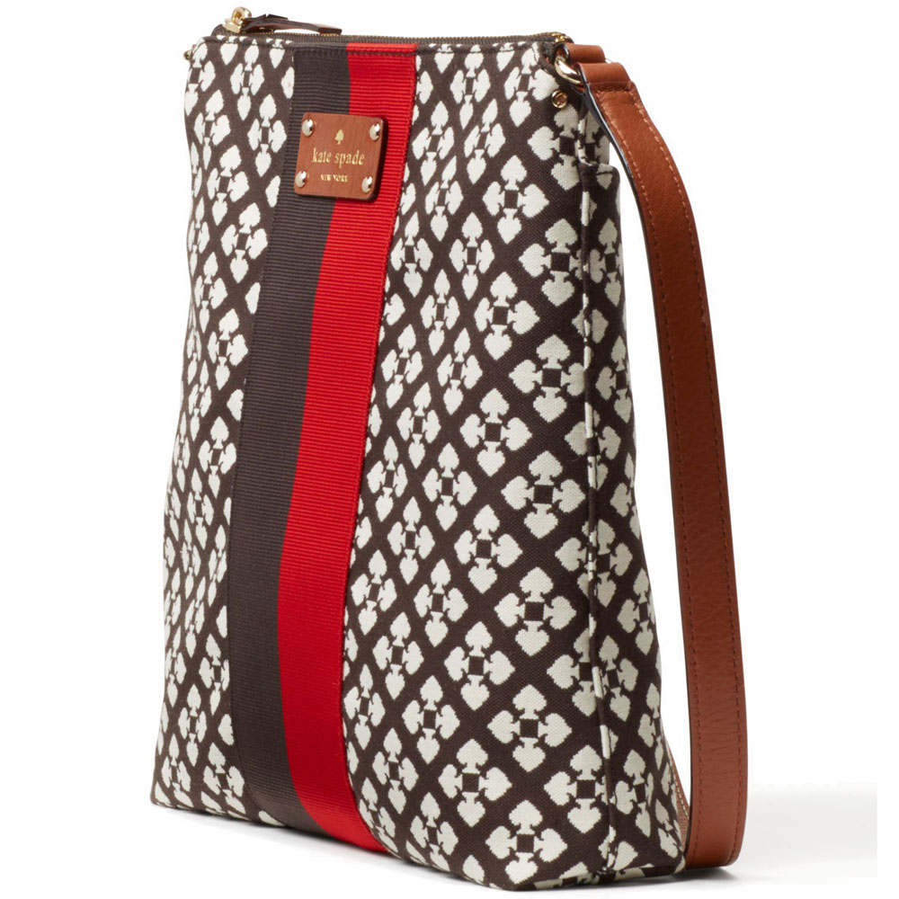 Kate Spade Classic Spade Victoria Crossbody Bag Chocolate Brown # WKRU1506