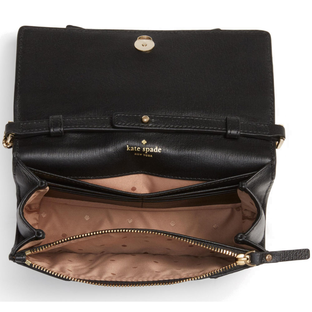 Kate Spade Crossbody Bag Clutch With Gift Bag Olive Drive Corin Black # PXRU5881