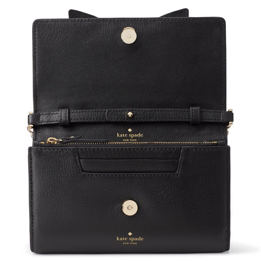Kate Spade Crossbody Bag Clutch With Gift Bag Olive Drive Corin Black # PXRU5881