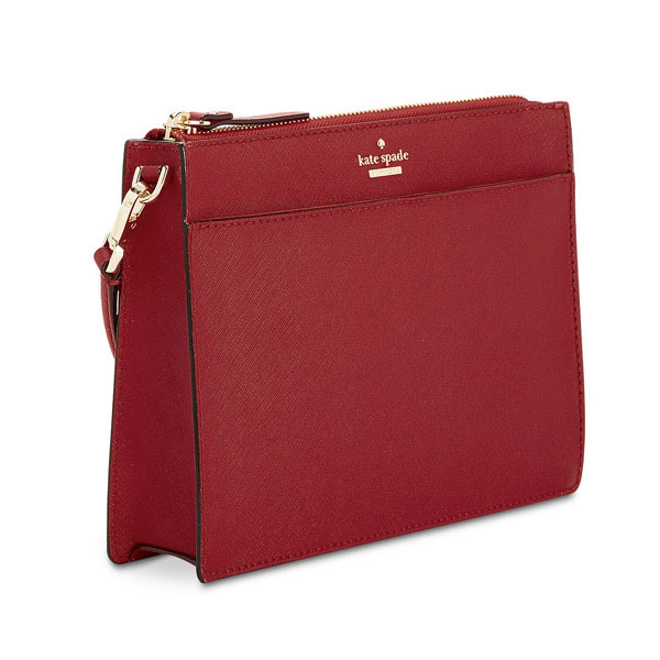 Kate Spade Crossbody Bag In Gift Box Cameron Street Clarise Crossbody Sienna Dark Red # PXRU7507