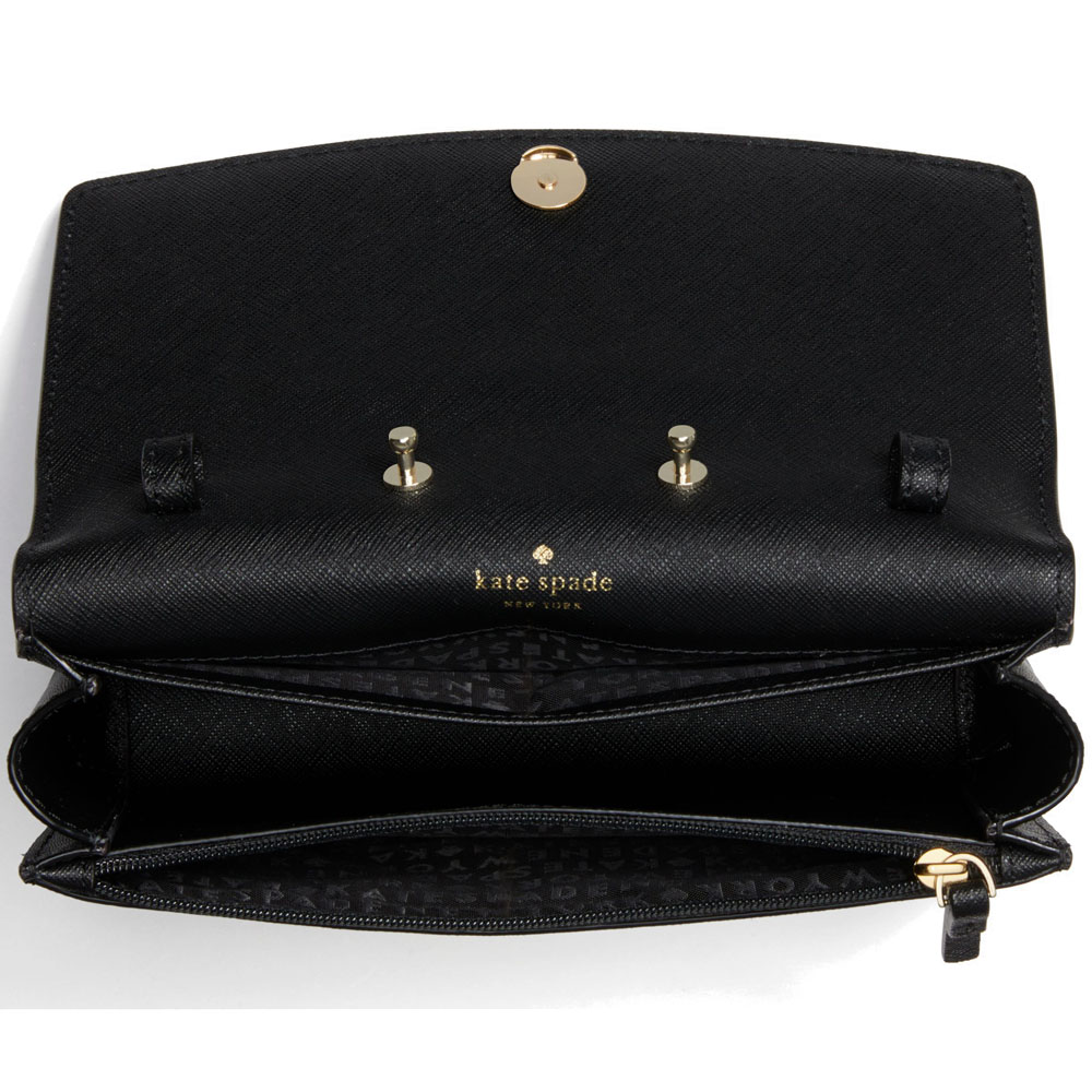 Kate Spade Crossbody Bag In Gift Box Laurel Way Addison Black # WLRU5290