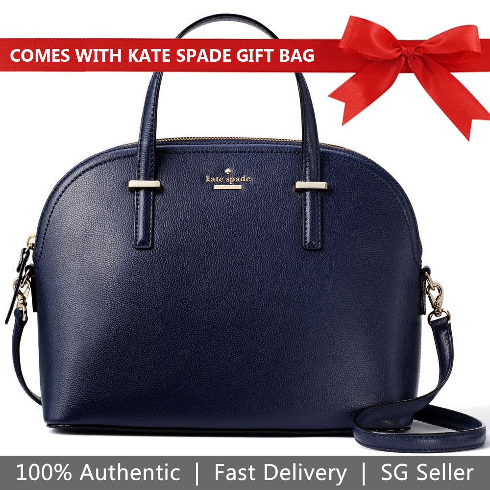 Kate Spade Crossbody Bag Patterson Drive Carli Dome Oceano Navy Dark Blue # WKRU5305
