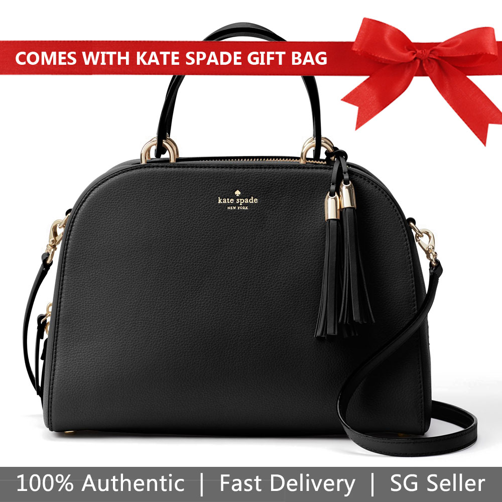 Kate Spade Crossbody Bag With Gift Bag Atwood Place Bayley Satchel Black # WKRU5321