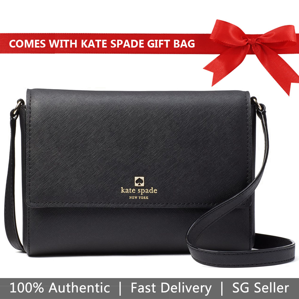 Kate Spade Crossbody Bag With Gift Bag Cove Street Dody Black # WKRU5362