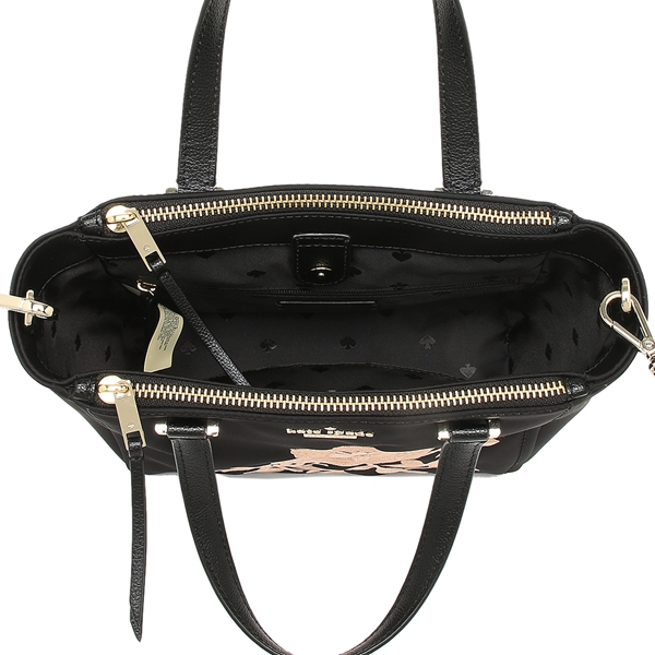 Kate Spade Crossbody Bag With Gift Bag Dawn Place Embroidered Mini Kona Black / Warm Vellum # WKRU5713