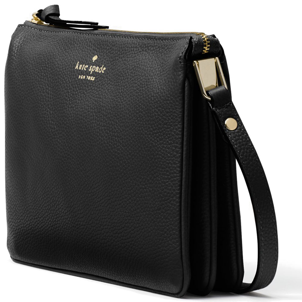 Kate Spade Crossbody Bag With Gift Bag Larchmont Avenue Madelyne Black # WKRU5503