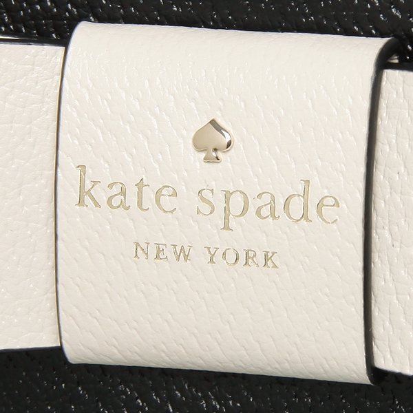 Kate Spade Crossbody Bag With Gift Bag Matthews Street Maise Satchel Black / Soft Porcelain Off White # WKRU4027