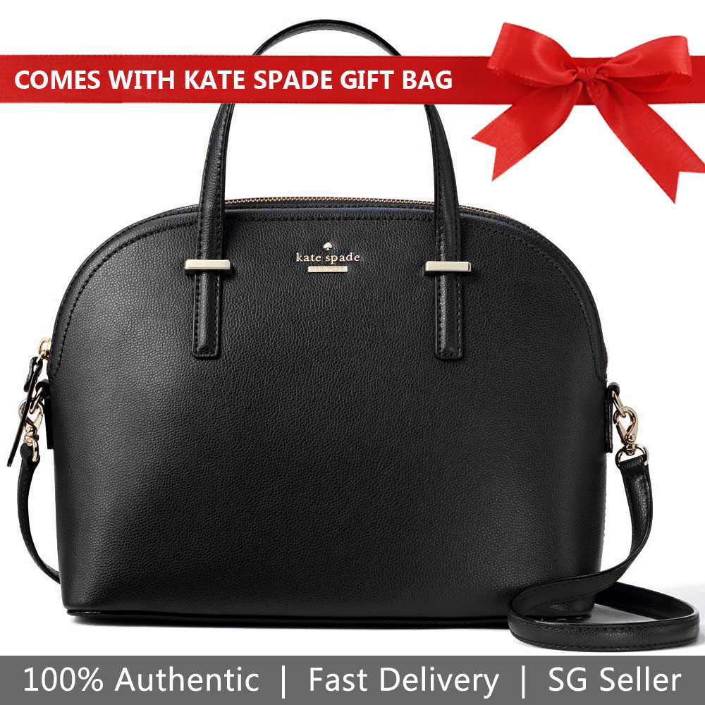 Kate Spade Crossbody Bag With Gift Bag Patterson Drive Carli Dome Black # WKRU5305