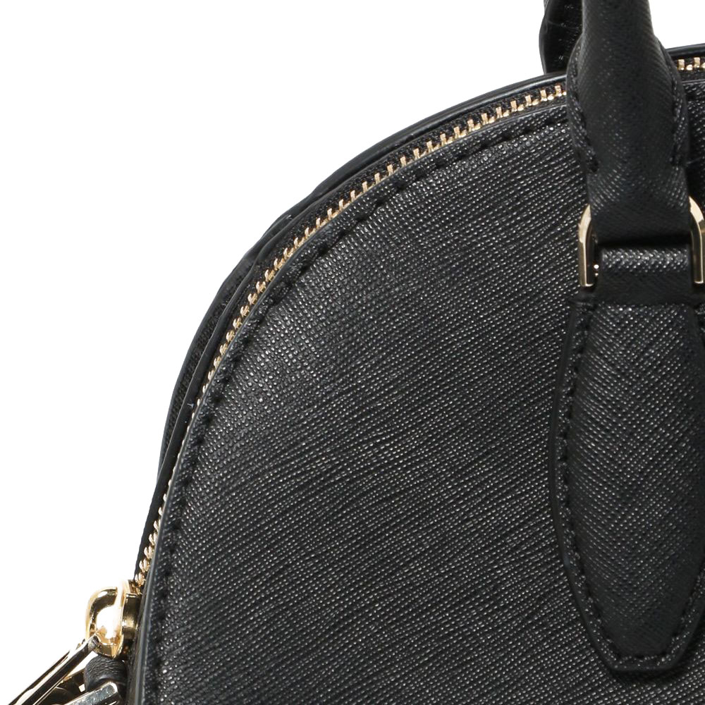 Kate Spade Crossbody Bag With Gift Bag Reiley Large Dome Satchel Black # WKRU5885